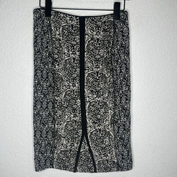 NWT Byron Lars Beguile Anthropologie Sombra Laser Cut Size 4 Pencil Skirt - Picture 7 of 13